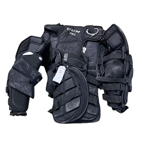 CCM Pro - Plastron de gardien de but Pro Stock d'occasion (noir)